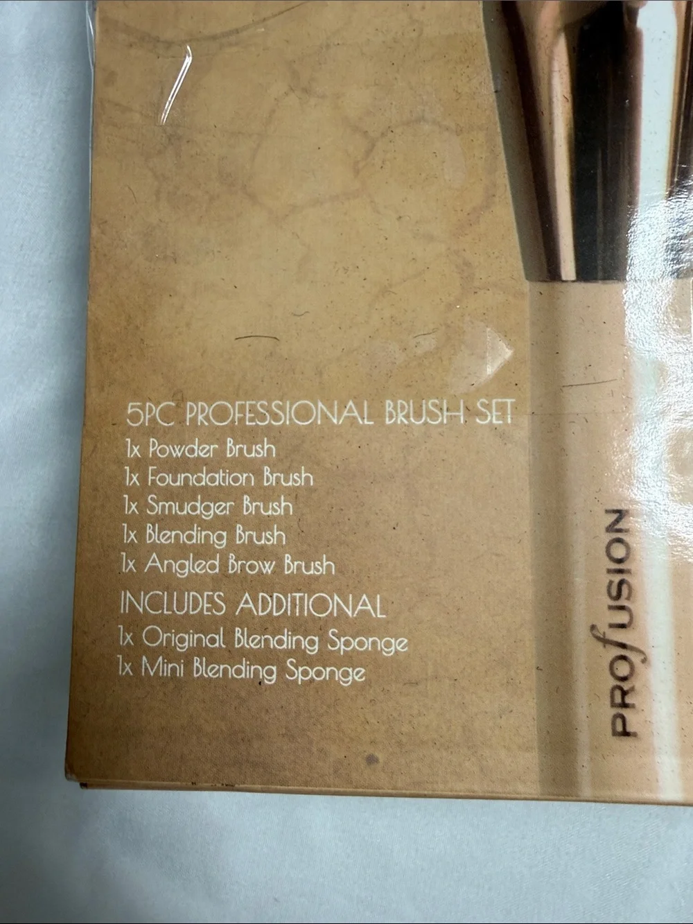 Profusion Cosmetics Beige and Rose Gold Studio Brush Vault Set